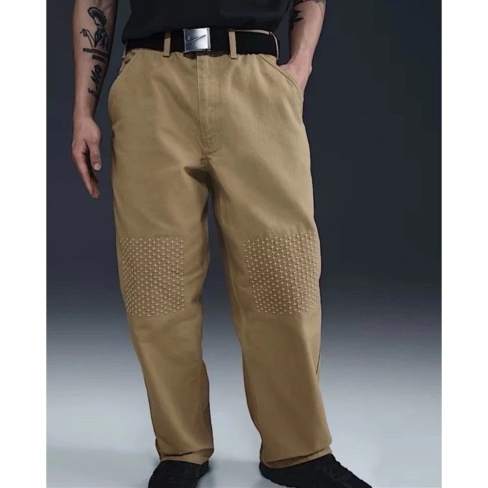 Nike Life Carpenter Parachute Cargo jeans‎ Pants Men's 34x31 Khaki HJ8478-297